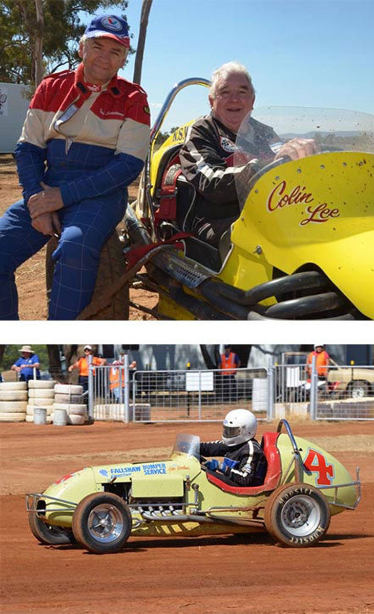 History Speeds Past Illabo Motorsport Park with Vintage Speedway car Demonstration