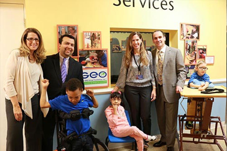 Ribbon Cutting Ceremony For The GEO Group Eye Gaze and Speech Center