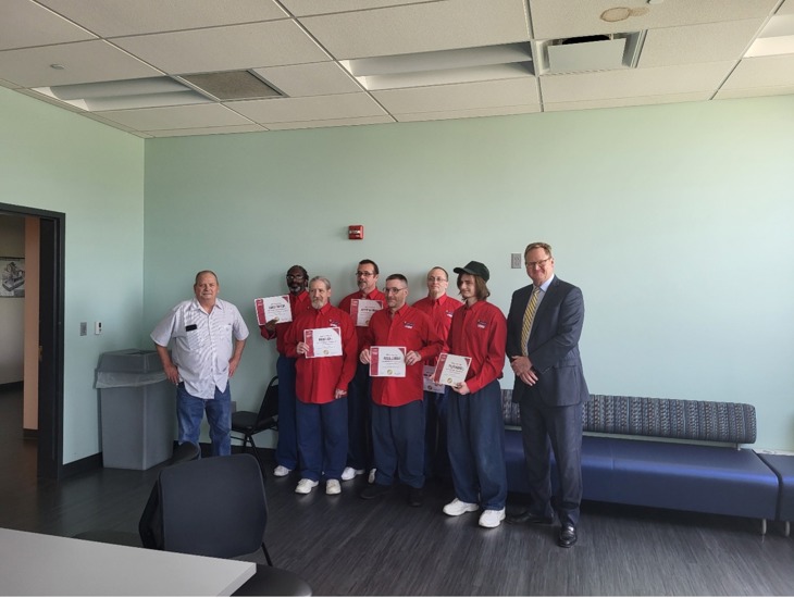 Heritage Trail Correctional Facility Inmates Complete the Computerized Numerical Control Program 