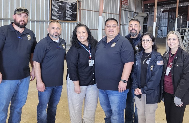 Karnes County Immigration Processing Center and ICE Volunteer at the Monthly Karnes County Food Bank Distribution