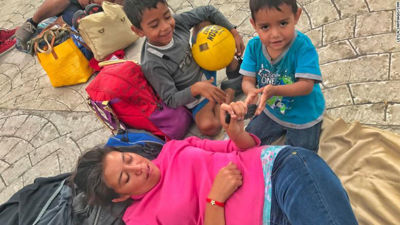 Migrant mother Gabriela Hernandez is almost relieved to be in detention after a hellish journey through Mexico