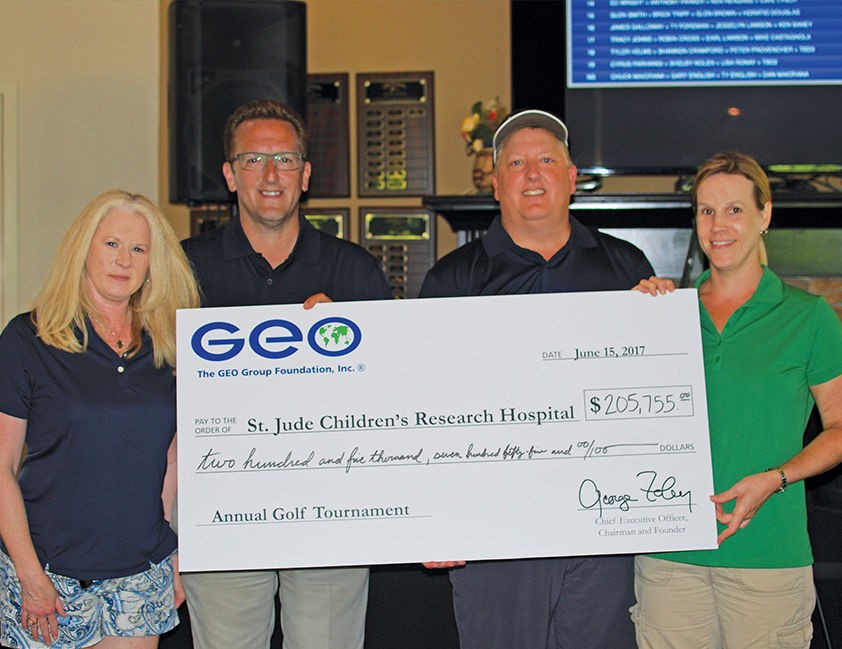 The GEO Group’s Eastern Region Office held the fourth annual St. Jude Classic Golf Tournament